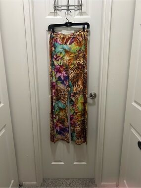 Boston Proper Multicolor Tropical Print Top
